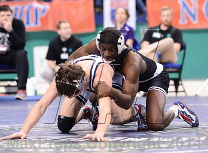 Thumbnail 1 in NCHSAA 3A Wrestling Championships photogallery.