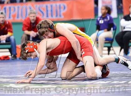 Thumbnail 1 in NCHSAA 3A Wrestling Championships photogallery.