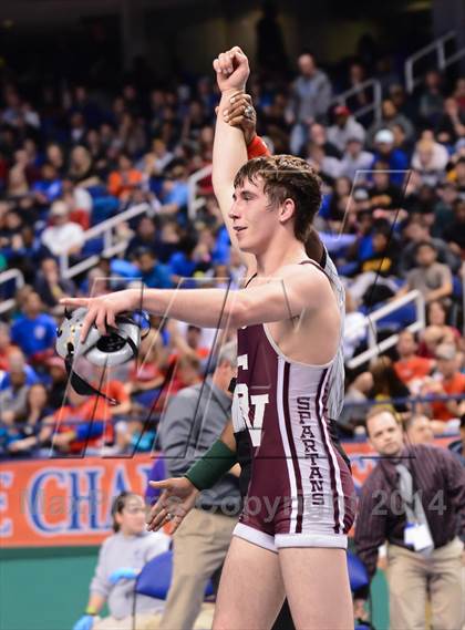 Thumbnail 2 in NCHSAA 3A Wrestling Championships photogallery.