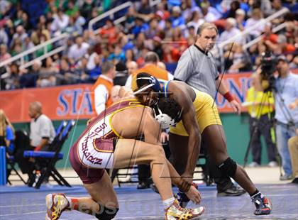 Thumbnail 3 in NCHSAA 3A Wrestling Championships photogallery.