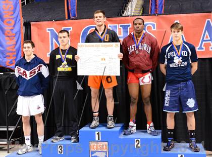 Thumbnail 3 in NCHSAA 3A Wrestling Championships photogallery.