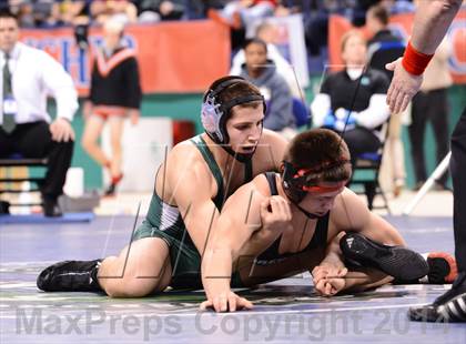 Thumbnail 3 in NCHSAA 3A Wrestling Championships photogallery.