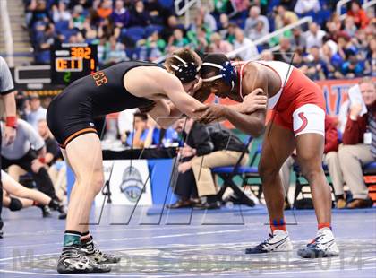 Thumbnail 1 in NCHSAA 3A Wrestling Championships photogallery.