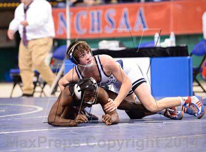 Thumbnail 3 in NCHSAA 3A Wrestling Championships photogallery.