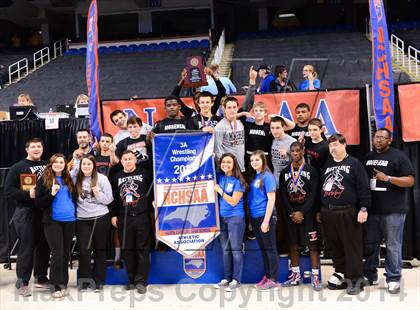 Thumbnail 3 in NCHSAA 3A Wrestling Championships photogallery.