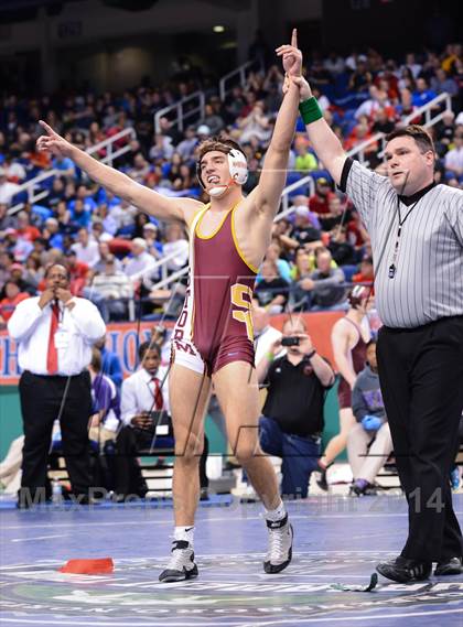 Thumbnail 1 in NCHSAA 3A Wrestling Championships photogallery.