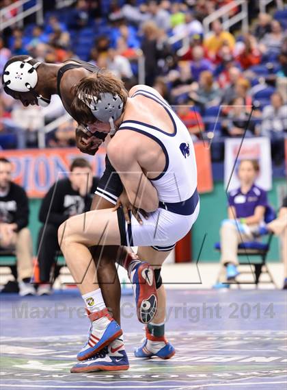Thumbnail 2 in NCHSAA 3A Wrestling Championships photogallery.