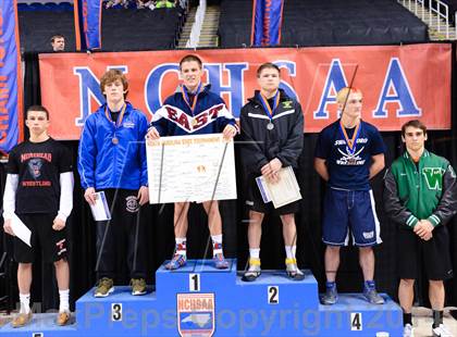 Thumbnail 2 in NCHSAA 3A Wrestling Championships photogallery.