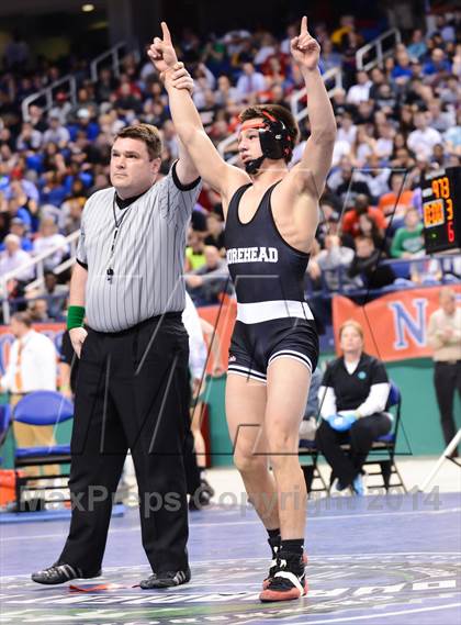 Thumbnail 3 in NCHSAA 3A Wrestling Championships photogallery.