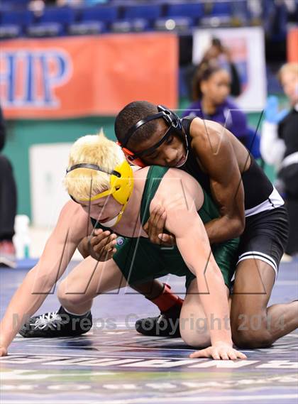 Thumbnail 1 in NCHSAA 3A Wrestling Championships photogallery.