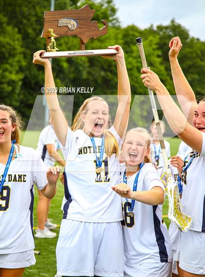 Thumbnail 2 in Notre Dame Academy vs Wayland (MIAA Division 2 Final) photogallery.