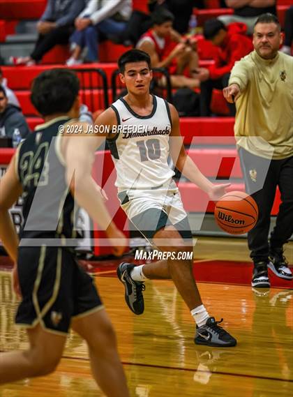 Thumbnail 2 in Edcouch-Elsa vs Pioneer (Sharyland ISD Thanksgiving Classic) photogallery.