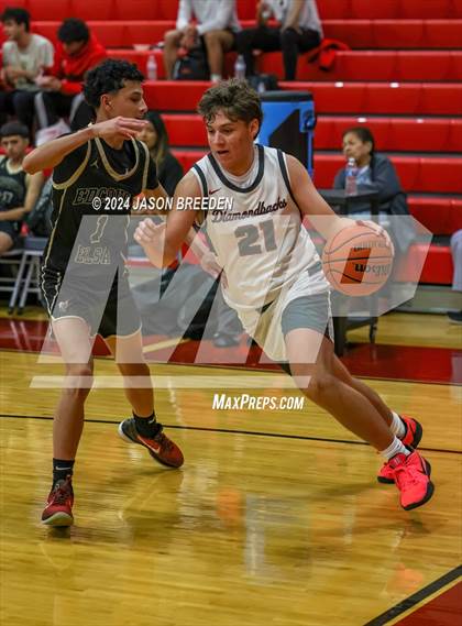 Thumbnail 2 in Edcouch-Elsa vs Pioneer (Sharyland ISD Thanksgiving Classic) photogallery.