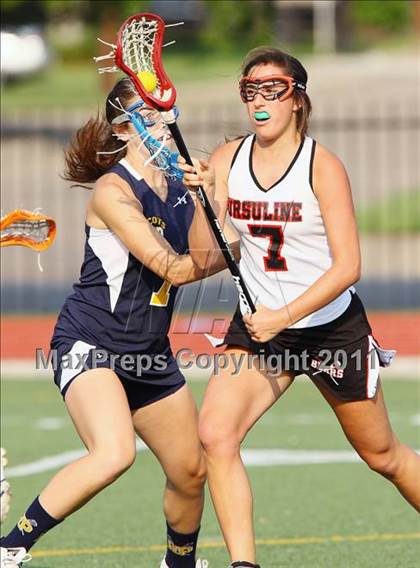 Thumbnail 1 in Highland Park vs. Ursuline Academy (TGHSLL Division 1 District Playoff )  photogallery.