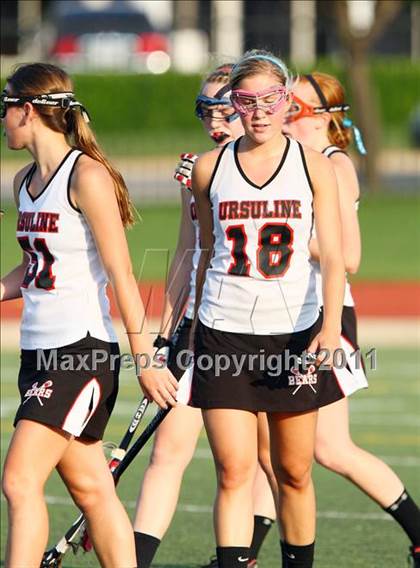 Thumbnail 1 in Highland Park vs. Ursuline Academy (TGHSLL Division 1 District Playoff )  photogallery.