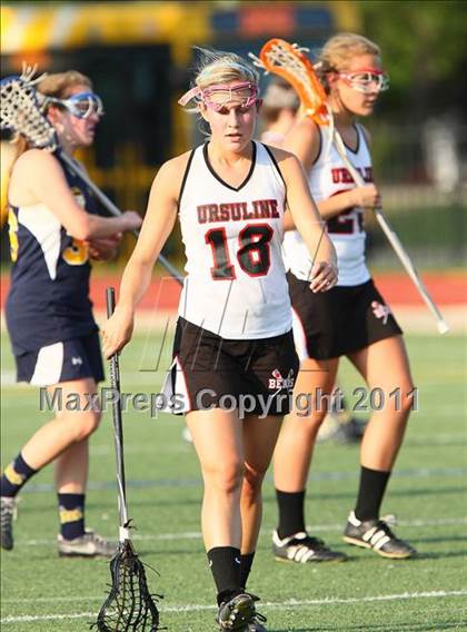 Thumbnail 2 in Highland Park vs. Ursuline Academy (TGHSLL Division 1 District Playoff )  photogallery.