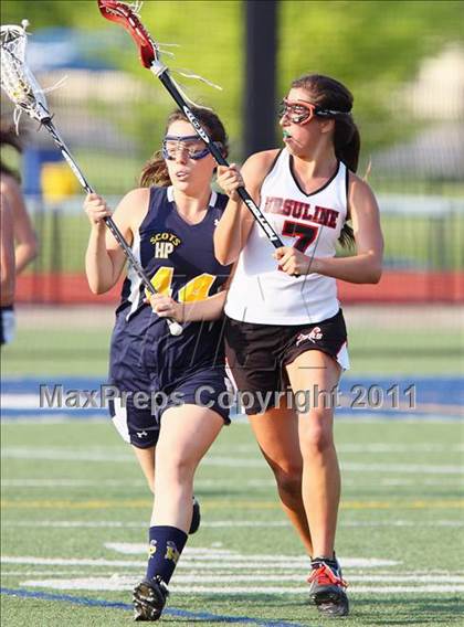 Thumbnail 1 in Highland Park vs. Ursuline Academy (TGHSLL Division 1 District Playoff )  photogallery.