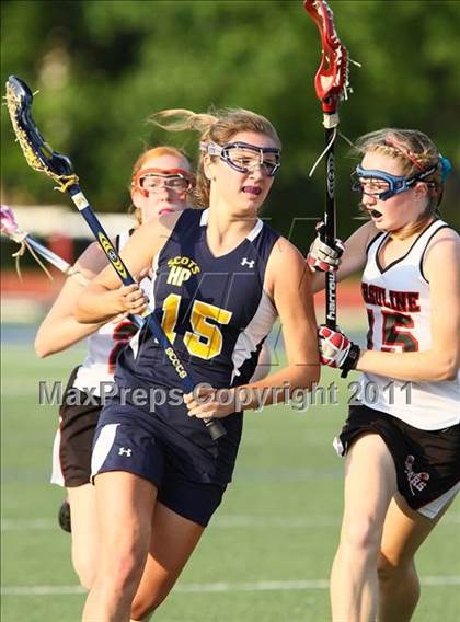 Thumbnail 2 in Highland Park vs. Ursuline Academy (TGHSLL Division 1 District Playoff )  photogallery.