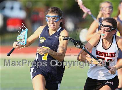 Thumbnail 1 in Highland Park vs. Ursuline Academy (TGHSLL Division 1 District Playoff )  photogallery.