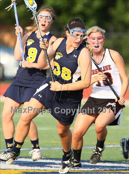 Thumbnail 1 in Highland Park vs. Ursuline Academy (TGHSLL Division 1 District Playoff )  photogallery.