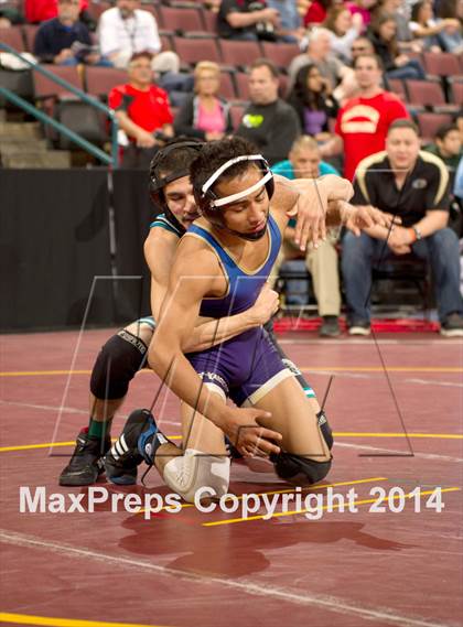 Thumbnail 1 in CIF State Wrestling Championships (Round 2) photogallery.