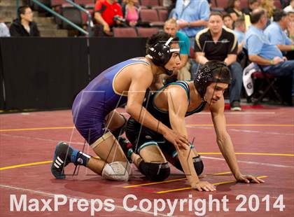 Thumbnail 1 in CIF State Wrestling Championships (Round 2) photogallery.