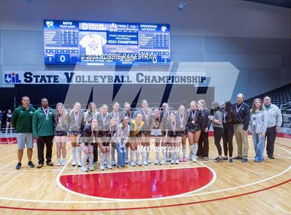 Thumbnail 2 in Boyd vs. Stockdale (UIL 3A Volleyball Division II Final Medal Ceremony) photogallery.