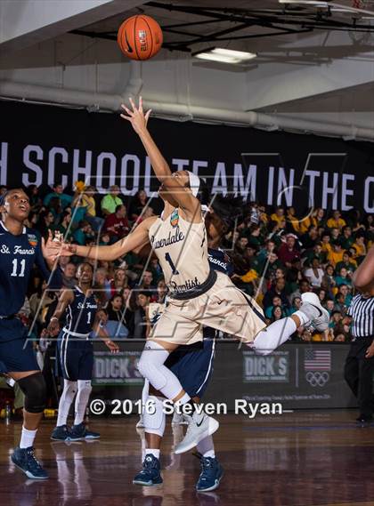 Thumbnail 1 in St. Francis vs. Riverdale Baptist (DICK's National Tournament Semifinals) photogallery.