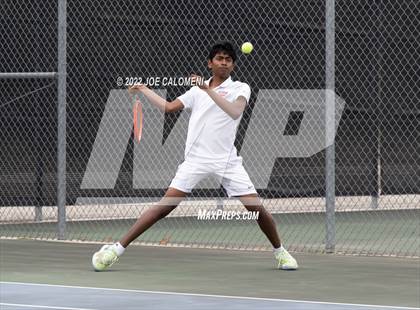 Thumbnail 1 in Centennial vs Liberal Arts & Science Academy - Austin (UIL 5A Boys Doubles State Quarterfinal) photogallery.
