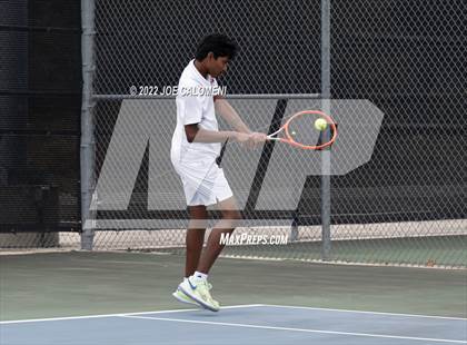 Thumbnail 1 in Centennial vs Liberal Arts & Science Academy - Austin (UIL 5A Boys Doubles State Quarterfinal) photogallery.