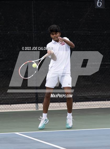 Thumbnail 1 in Centennial vs Liberal Arts & Science Academy - Austin (UIL 5A Boys Doubles State Quarterfinal) photogallery.