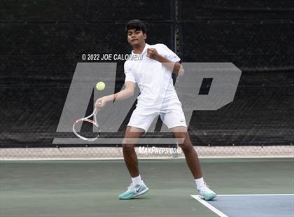 Thumbnail 1 in Centennial vs Liberal Arts & Science Academy - Austin (UIL 5A Boys Doubles State Quarterfinal) photogallery.