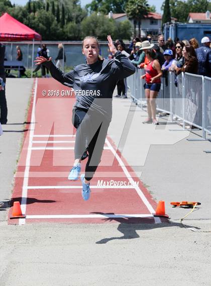 Thumbnail 2 in CIF NCS Tri-Valley Track & Field Meet (Girls Events) photogallery.