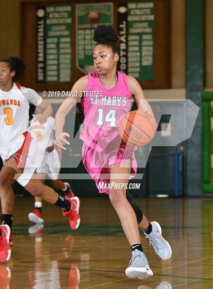 Thumbnail 3 in St. Mary's vs. Etiwanda (St. Mary's Stockton MLK Showcase) photogallery.