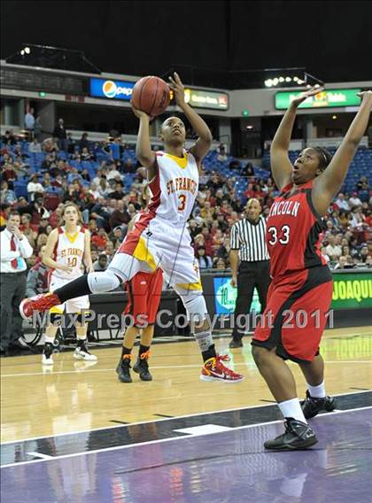 Thumbnail 3 in Lincoln vs St. Francis (CIF SJS D1 Final) photogallery.