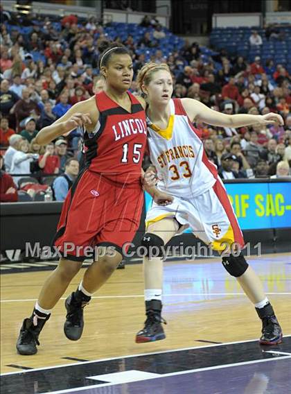 Thumbnail 1 in Lincoln vs St. Francis (CIF SJS D1 Final) photogallery.