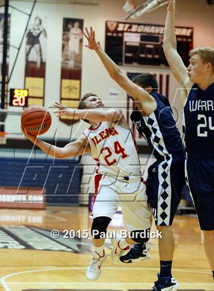 Thumbnail 1 in Warren vs Olean (IAABO Holiday Tournament Large School Championship) photogallery.