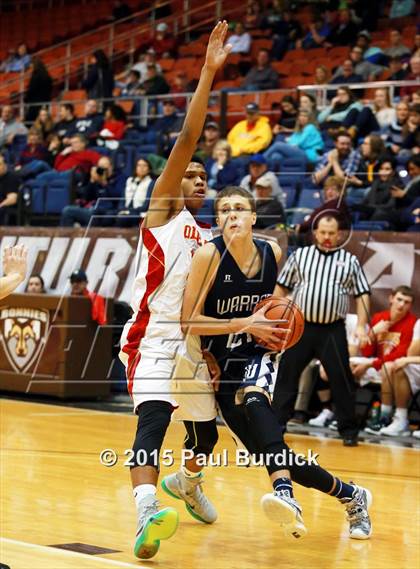 Thumbnail 3 in Warren vs Olean (IAABO Holiday Tournament Large School Championship) photogallery.