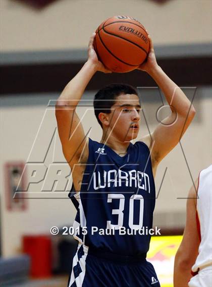 Thumbnail 3 in Warren vs Olean (IAABO Holiday Tournament Large School Championship) photogallery.