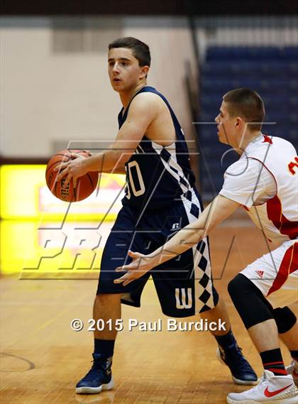 Thumbnail 3 in Warren vs Olean (IAABO Holiday Tournament Large School Championship) photogallery.