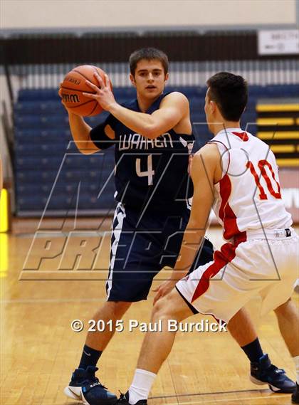 Thumbnail 3 in Warren vs Olean (IAABO Holiday Tournament Large School Championship) photogallery.