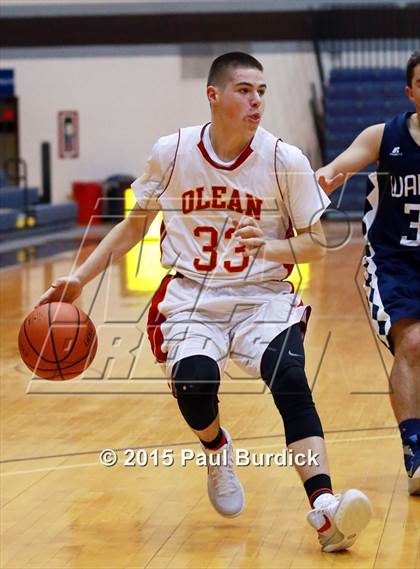 Thumbnail 3 in Warren vs Olean (IAABO Holiday Tournament Large School Championship) photogallery.