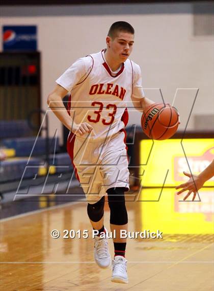 Thumbnail 1 in Warren vs Olean (IAABO Holiday Tournament Large School Championship) photogallery.