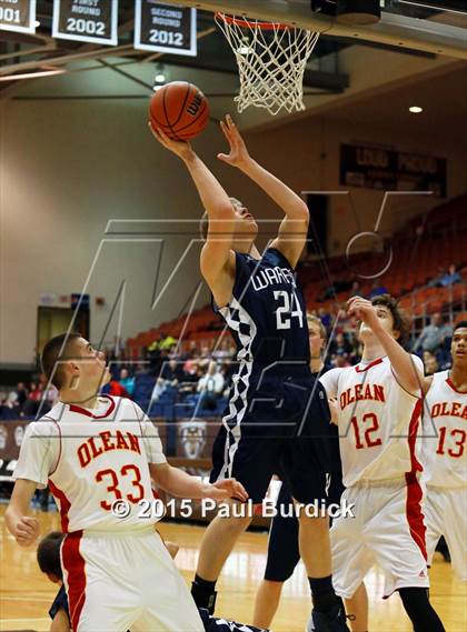 Thumbnail 2 in Warren vs Olean (IAABO Holiday Tournament Large School Championship) photogallery.