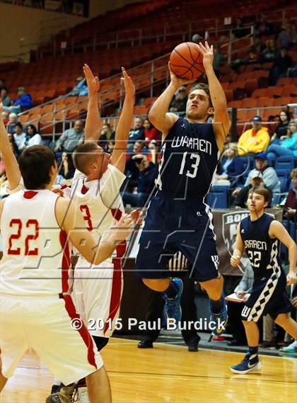 Thumbnail 3 in Warren vs Olean (IAABO Holiday Tournament Large School Championship) photogallery.