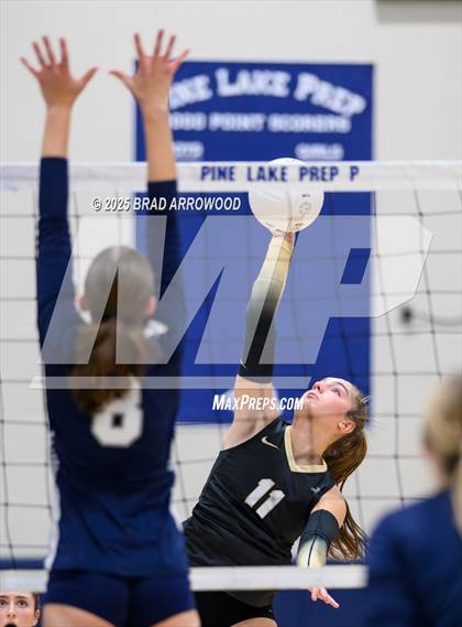 Thumbnail 2 in Draughn @ Pine Lake Prep (NCHSAA 3A Regional Final) photogallery.
