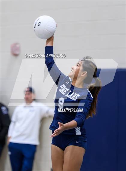 Thumbnail 3 in Draughn @ Pine Lake Prep (NCHSAA 3A Regional Final) photogallery.