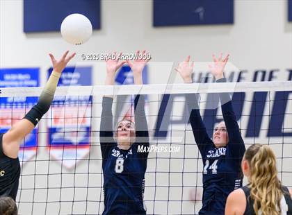 Thumbnail 1 in Draughn @ Pine Lake Prep (NCHSAA 3A Regional Final) photogallery.