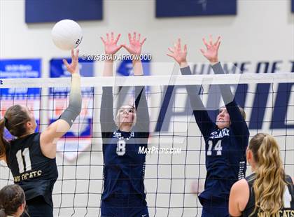 Thumbnail 2 in Draughn @ Pine Lake Prep (NCHSAA 3A Regional Final) photogallery.