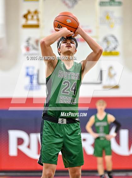 Thumbnail 1 in Randolph Southern vs. Union City (IHSAA 1A Section 56 First Round)  photogallery.